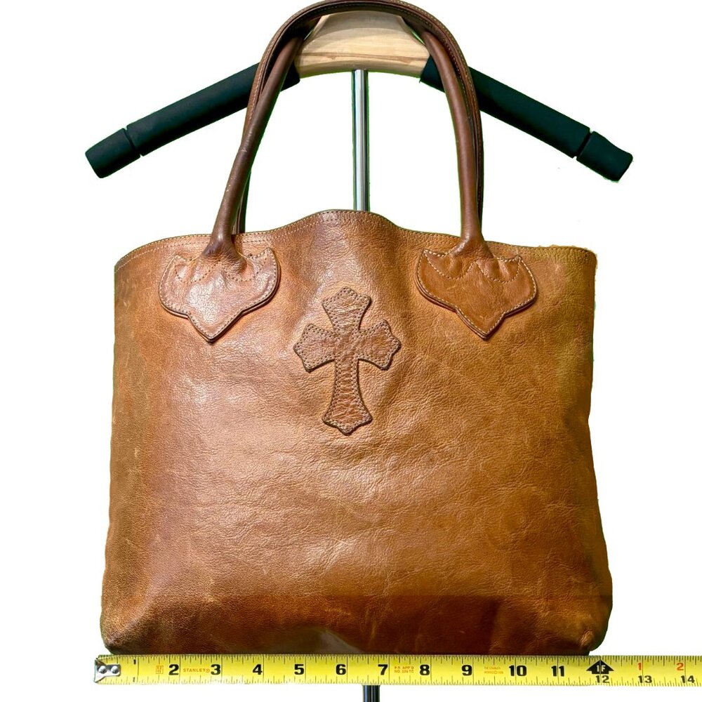 Chrome Hearts Vintage FS Tote Bag – Cognac Brown Leather (Used)